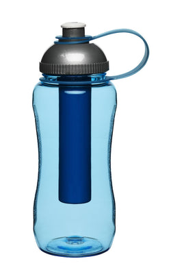 Fresh bottle with ice piston, blue