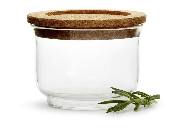 Nature storage jar glass, small