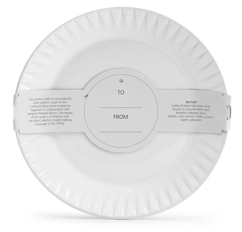 Side Plate White by Sagaform