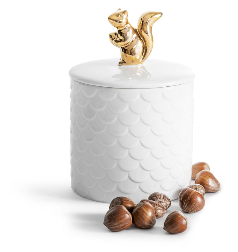 Squirrel jar with lid