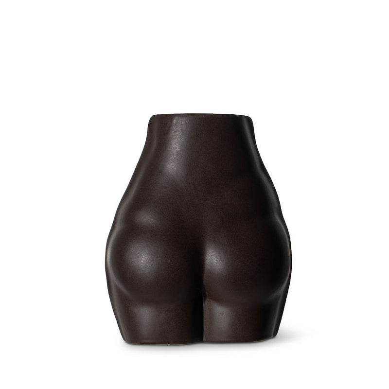 DARK BROWN FEMININE CURVES VASE