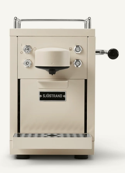 Sjöstrand - Espresso Capsule Machine Stainless Steel/Beige Edition