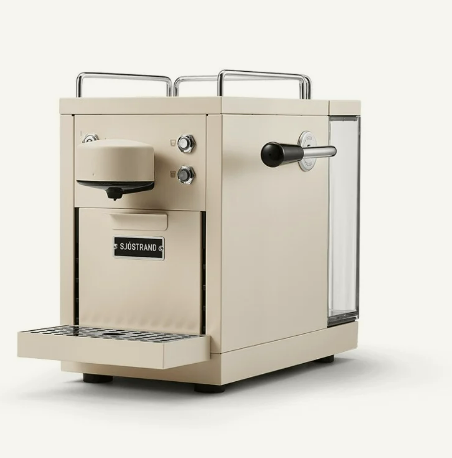 Sjöstrand - Espresso Capsule Machine Stainless Steel/Beige Edition